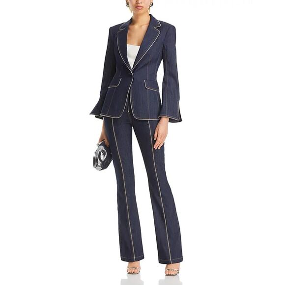 CINQ A SEPT SANTI Zipper Trim Jeans - Picture 7 of 15